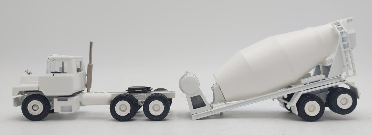Conrad 1:50 Die-Cast Mack Truck with Cement Mixer Trailer