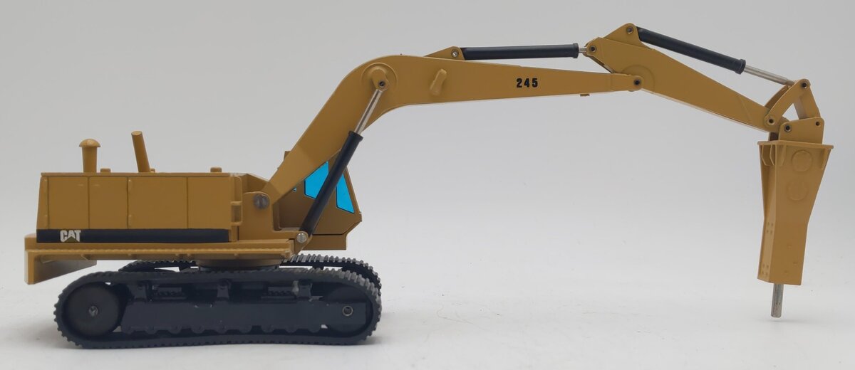 NZG 377 1:50 Scale Caterpillar 245 Excavator w/ Hydraulic Hammer VG/Box