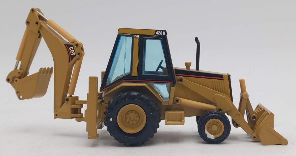 NZG 2851 1:50 Die-Cast Caterpilar 428B Backhoe Loader EX/Box