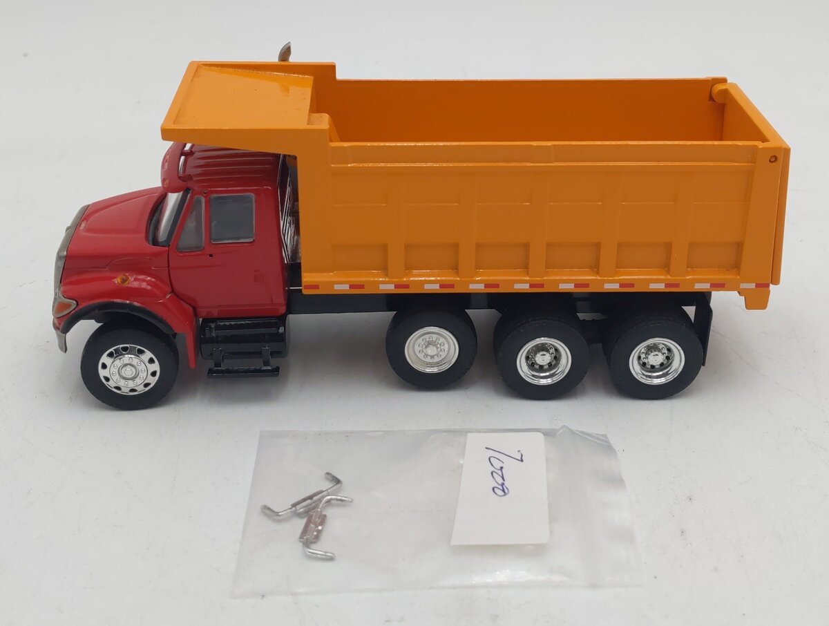 Conrad 1:50 Die-Cast Red/Yellow International 7000 Dump Truck EX