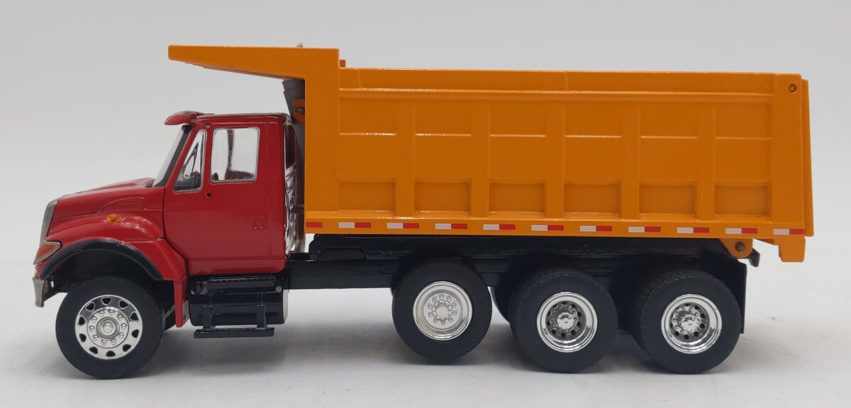Conrad 1:50 Die-Cast Red/Yellow International 7000 Dump Truck EX