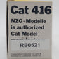 NZG 285 1:50 Caterpillar 416 Backhoe Loader EX/Box
