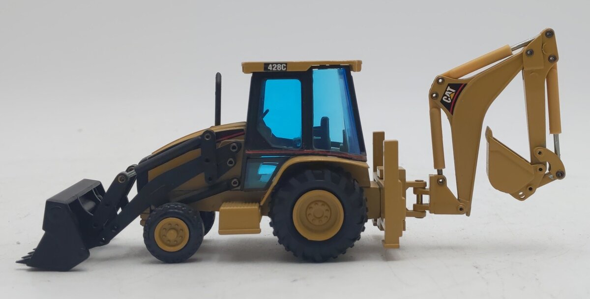 NZG 435 1:50 Caterpillar 428C Backhoe Loader EX/Box