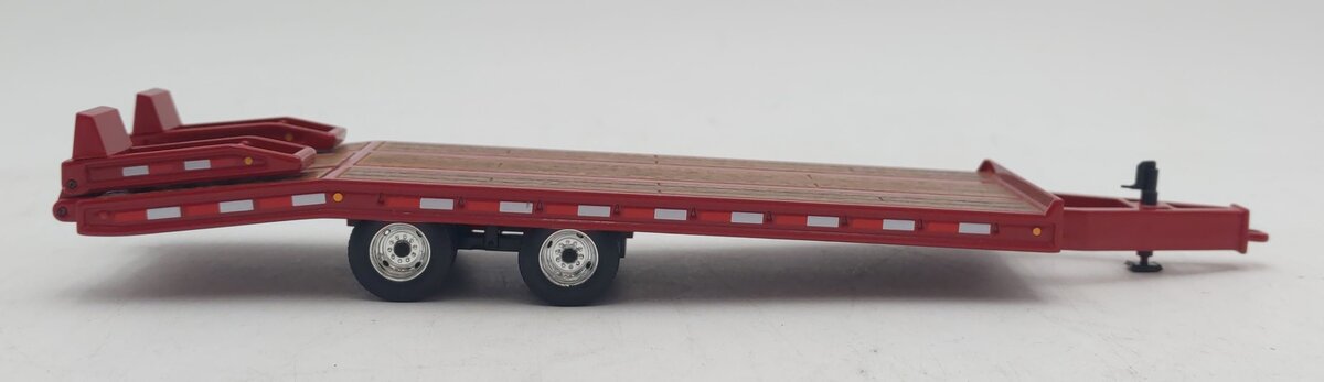 First Gear 1:50 Die-Cast Red Flat Dual Axle Trailer LN