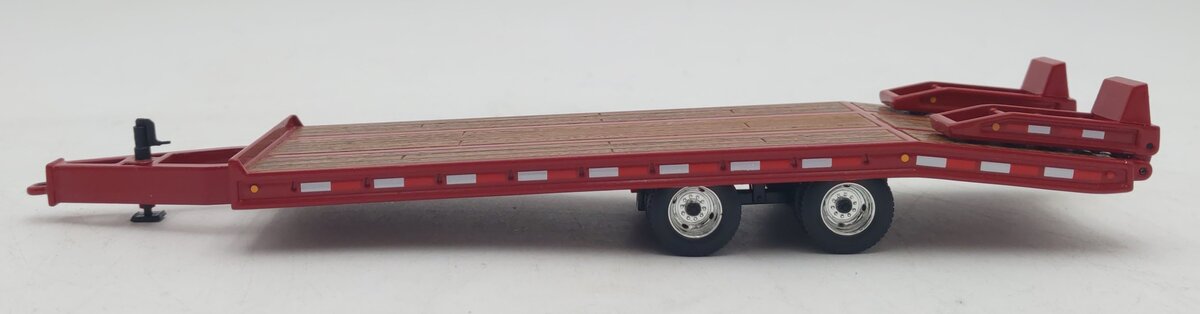 First Gear 1:50 Die-Cast Red Flat Dual Axle Trailer LN