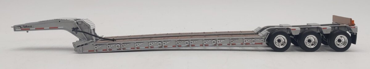 First Gear 1:50 Die-Cast Gray Talbert Tri-Axle Lowboy Trailer LN