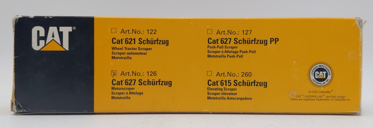 NZG 126 1:50 Caterpillar 627 Scraper EX/Box