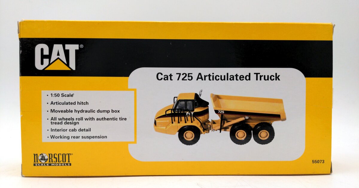 Norscot 55073 1:50 Scale Diecast Caterpillar 725D Articulated Truck NIB