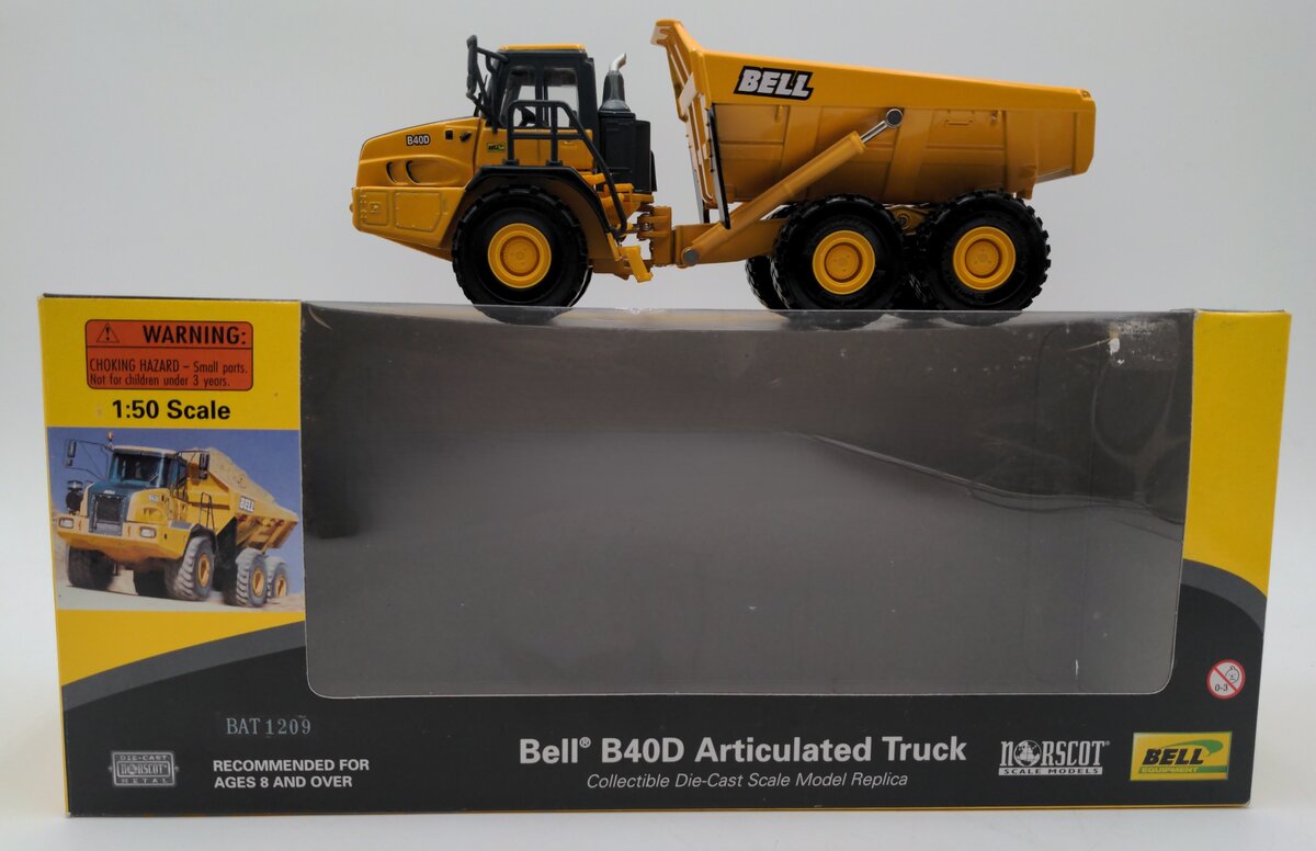 Norscot 57502 1:50 Scale Diecast Caterpillar Bell B40D Articulated Truck NIB