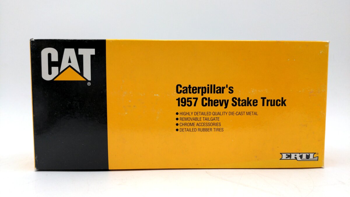 Ertl 2013 1:25 Scale CAT 1957 Chevy Stake Truck VG/Box