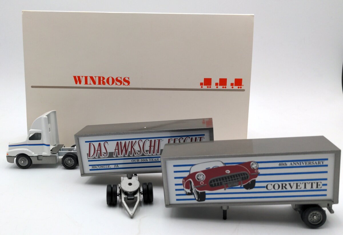Winross 1992 1:64 Scale Diecast Tractor w/ Two Trailers NIB