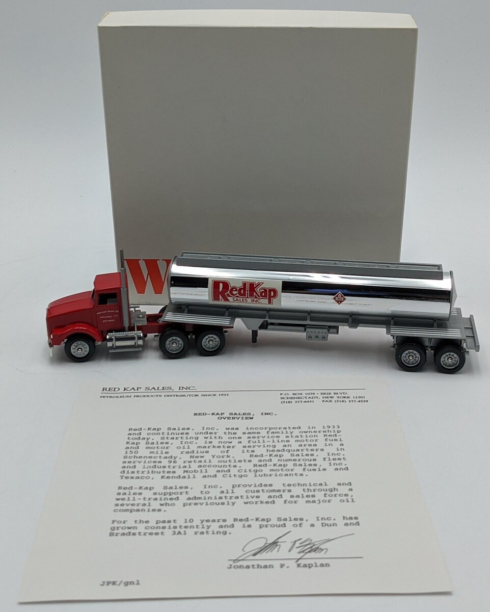 Winross 1203 1:64 Tanker Truck Red-Kap Industries Red & Silver NIB