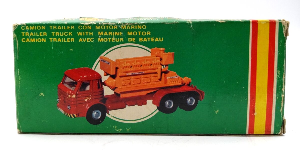 Joal 207 1:50 Scale Trailer Truck w/ Marine Motor VG/Box