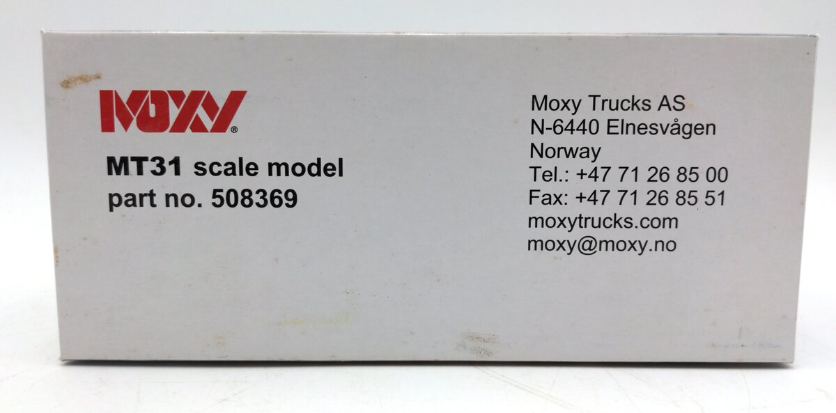 NZG 508369 1:50 Scale Moxy MT31 Articulated Dump Truck NIB