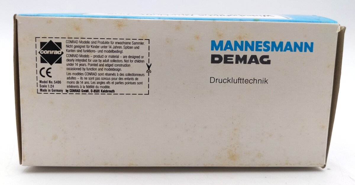 Conrad 5406 1:24 Scale Diecast Demag SC 40 DS-2 Compressor NIB