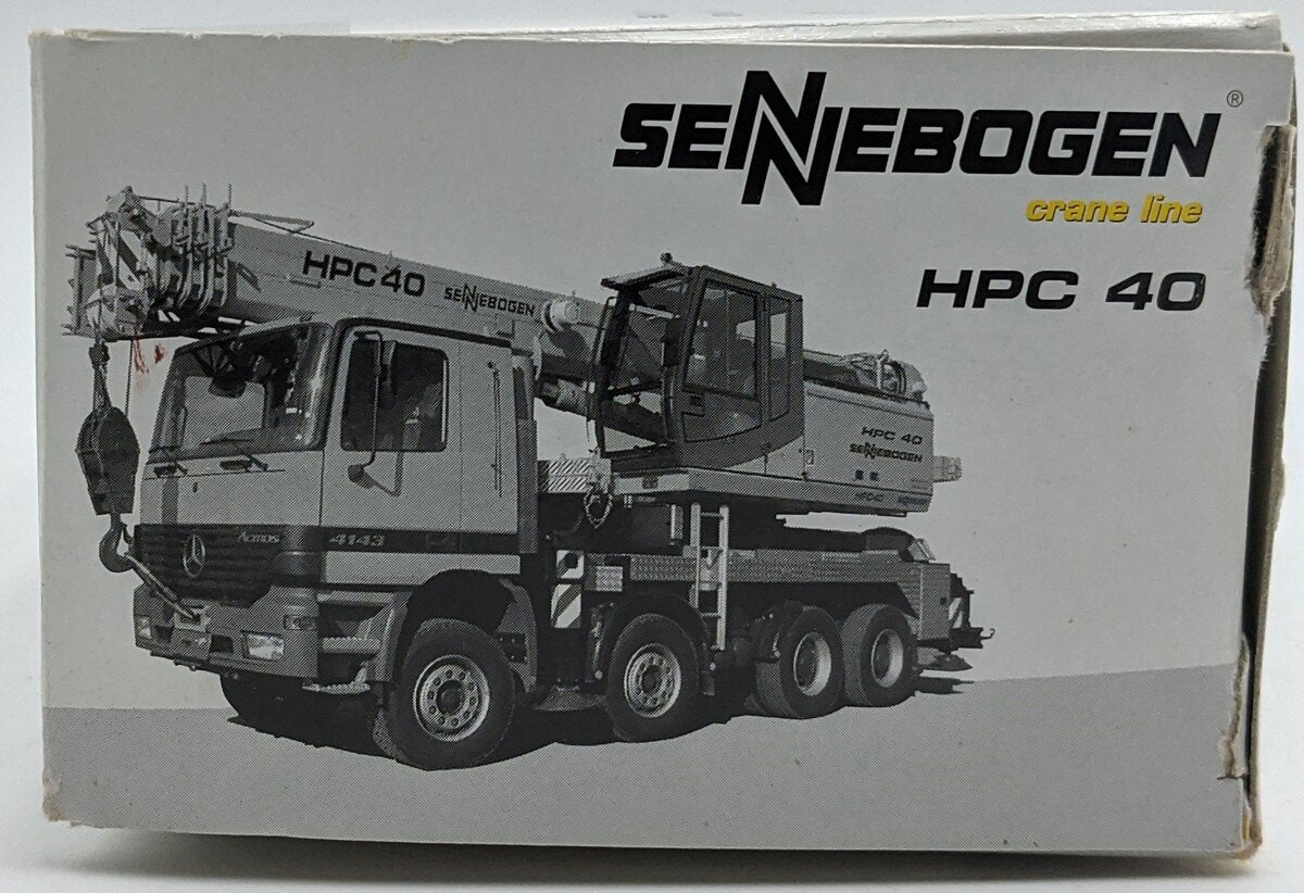 Conrad 40141 1:50 Diecast Sennebogen Mercedes HPC 40 Truck Crane NIB