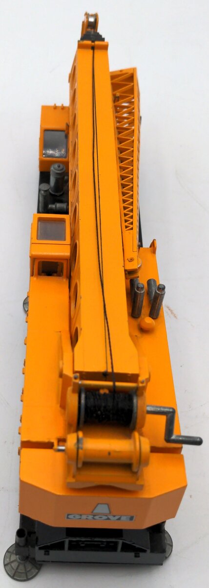 NZG 152 1:55 Scale Yellow Model TM 1500 Diecast Extendable Boom Crane W/Emblem VG/Box