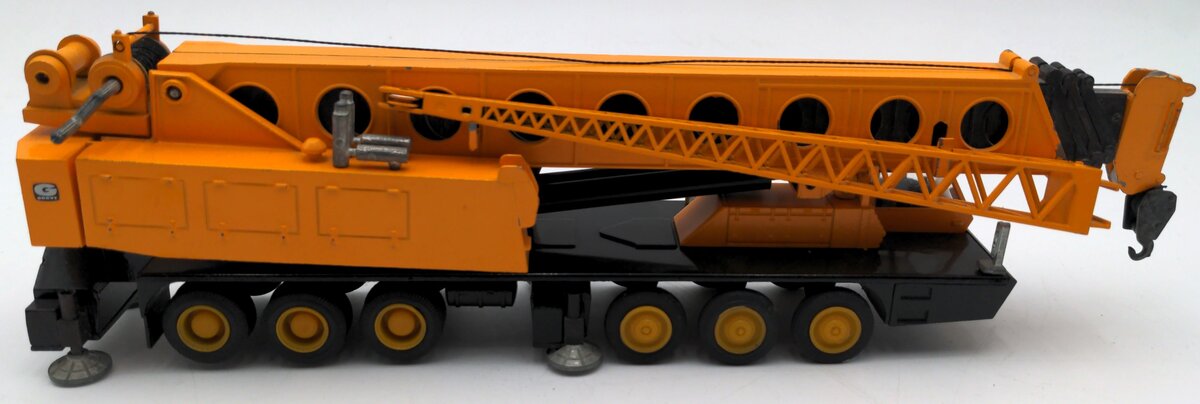 NZG 152 1:55 Scale Yellow Model TM 1500 Diecast Extendable Boom Crane W/Emblem VG/Box