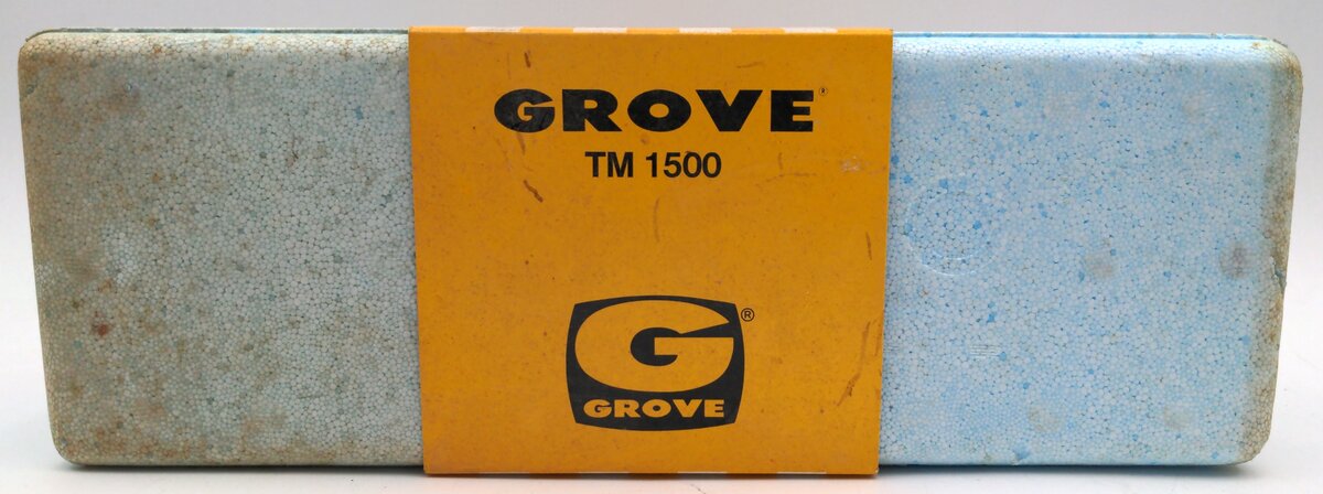 NZG 152 1:55 Scale Yellow Model TM 1500 Diecast Extendable Boom Crane W/Emblem VG/Box