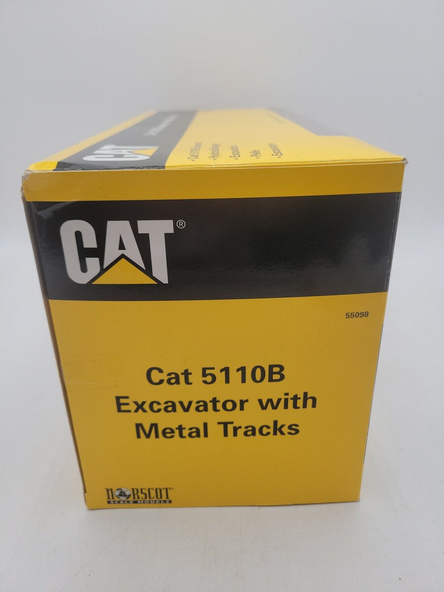 Norscot 55098 1:50 Scale Diecast CAT 5110B Hydraulic Excavator With Metal Tracks EX/Box