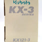 Universal Hobbies KX121-3 1:24 Scale Diecast Kubota Excavator NIB