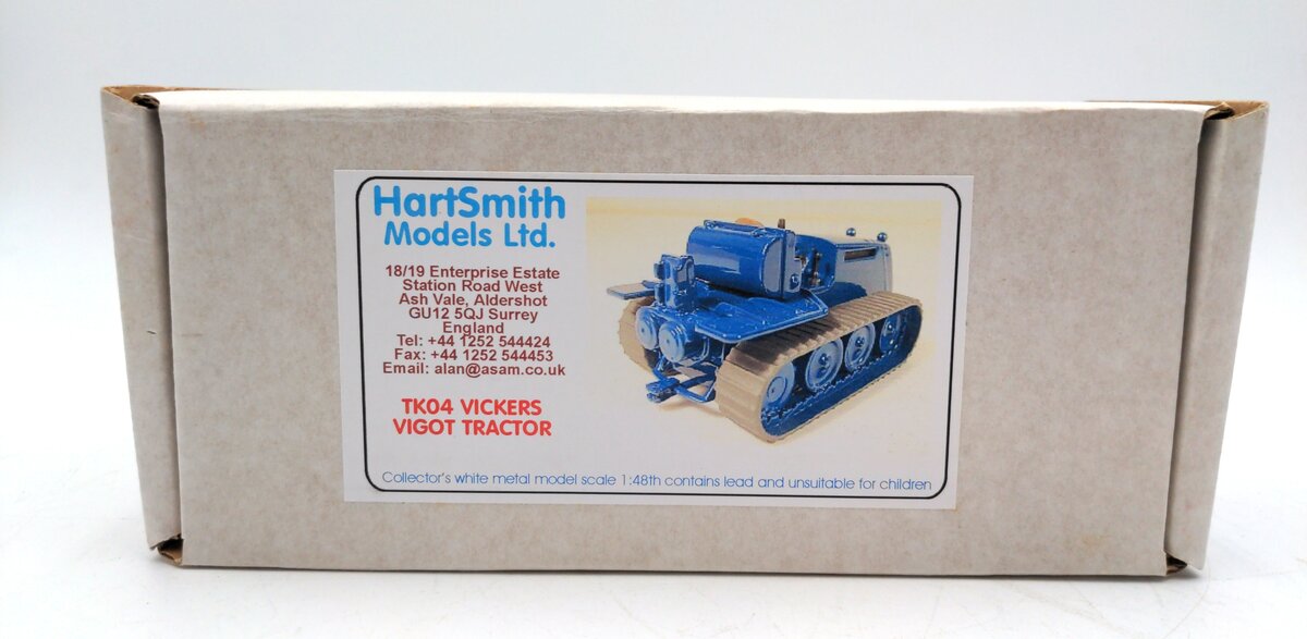 HartSmith Models Ltd. TK04 1:48 Scale Vickers Die-Cast Vigot Tractor NIB