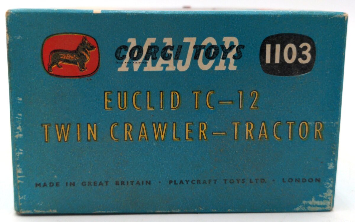 Corgi 1103 1:50 Scale Diecast Euclid TC-12 Twin Crawler Tractor EX/Box