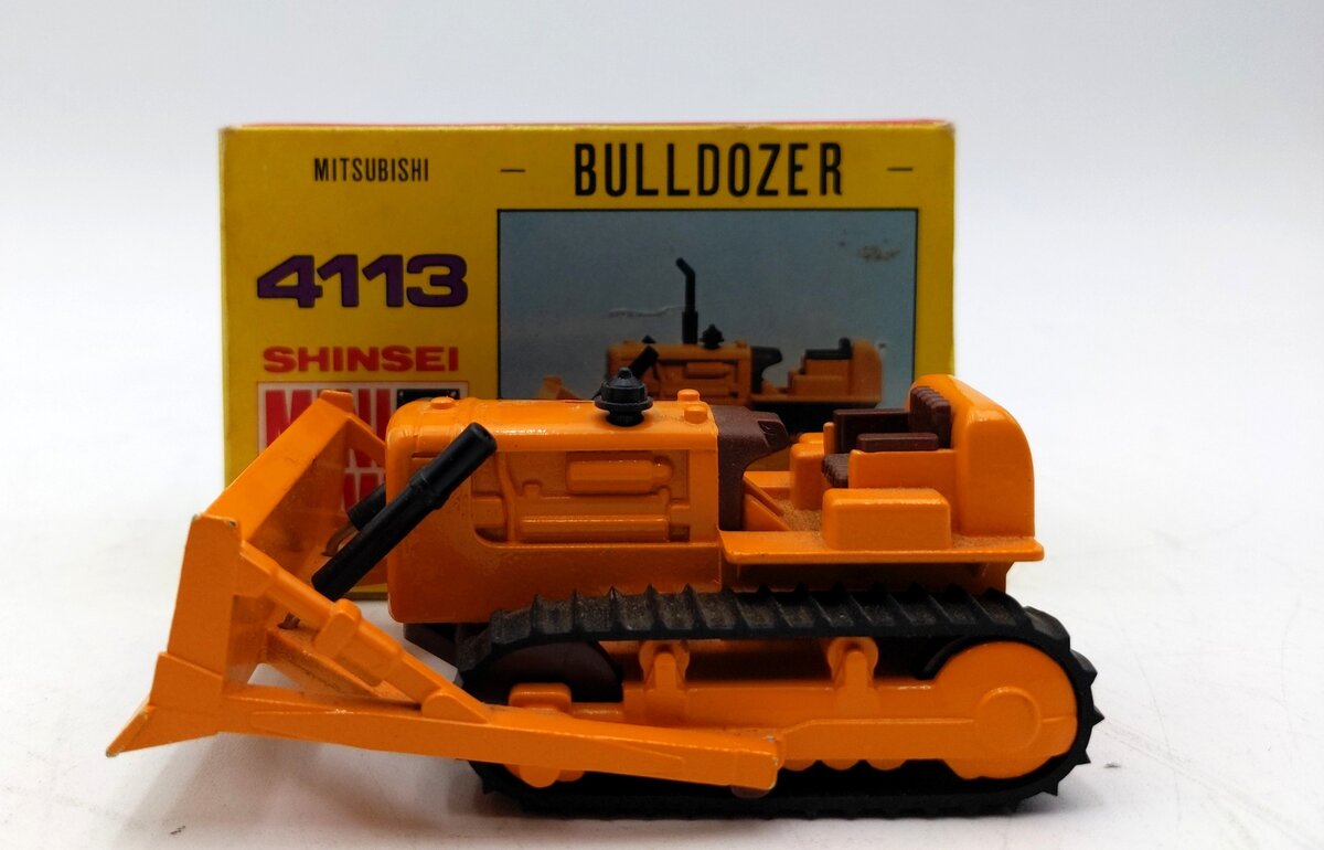 Shinsei 4113 1:50 Scale Mini Power Mitsubishi Bulldozer LN/Box