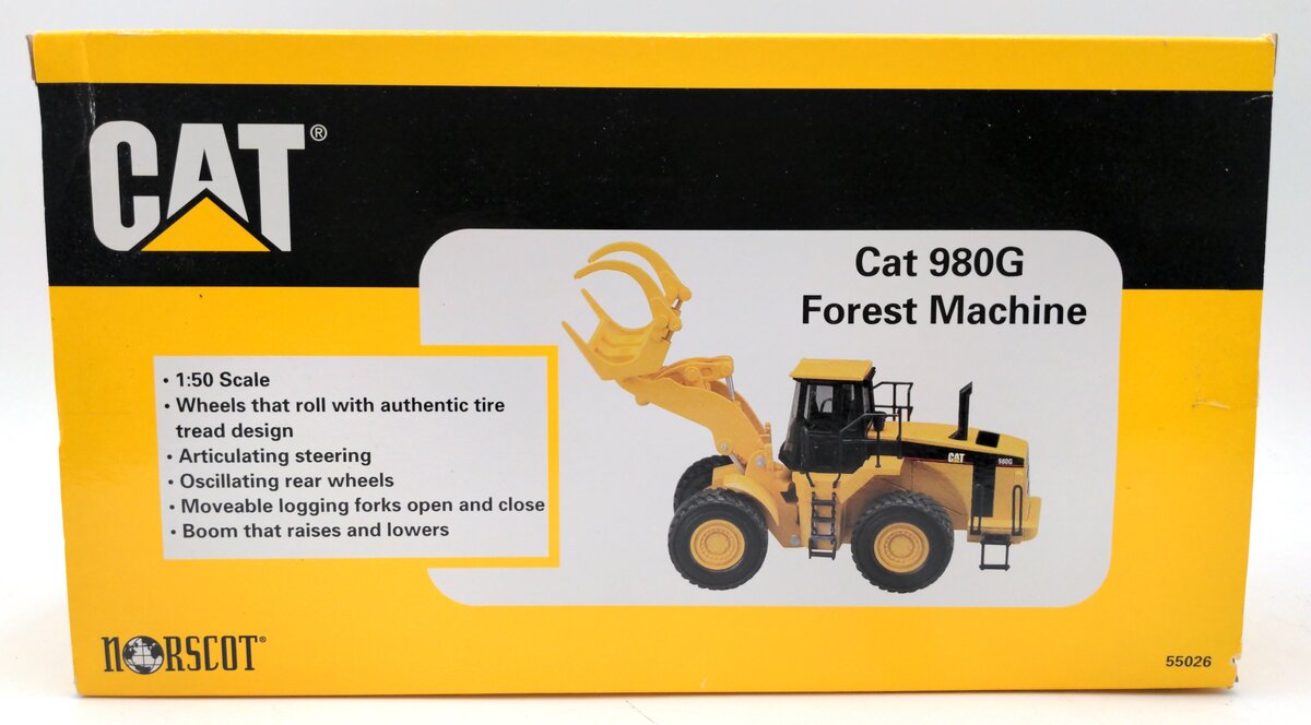 Norscot 55026 1:50 Diecast Caterpillar 980G Forest Machine