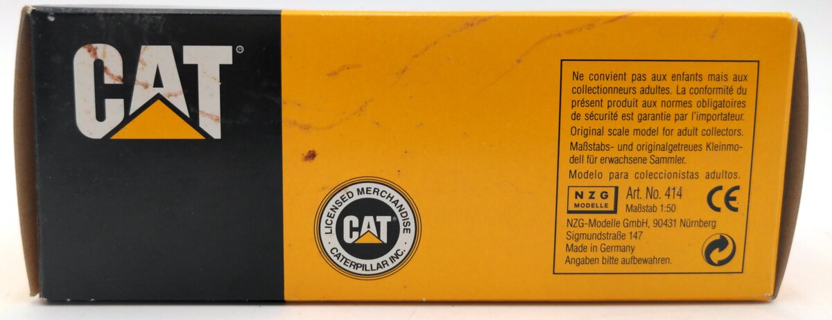 NZG 414 1:50 Scale Diecast Caterpillar 312B L Hydraulic Excavator EX/Box