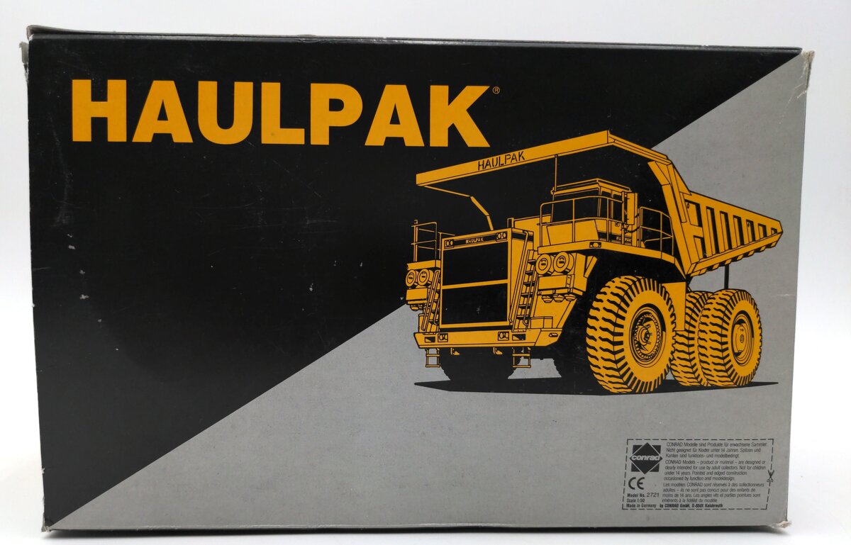 Conrad 2721 1:50 Scale Diecast Haulpak 830E Dump Mining Truck EX/Box