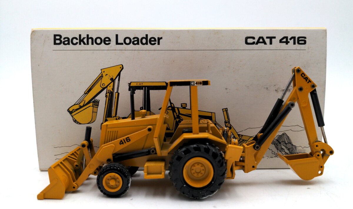 NZG 285 1:50 Scale Caterpillar 416 Backhoe Loader NIB