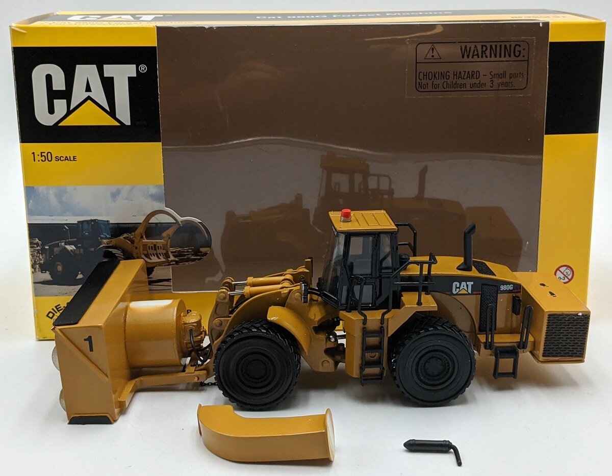 Custom Built  1:50 Diecast Caterpillar 980G Snow Plow Custom/Box