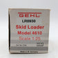 NZG 236 1:25 Scale Gehl 4610 Skid Steer Loader EX/Box