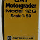 NZG 150 1:50 Diecast Caterpillar 12G Motorgrader NIB