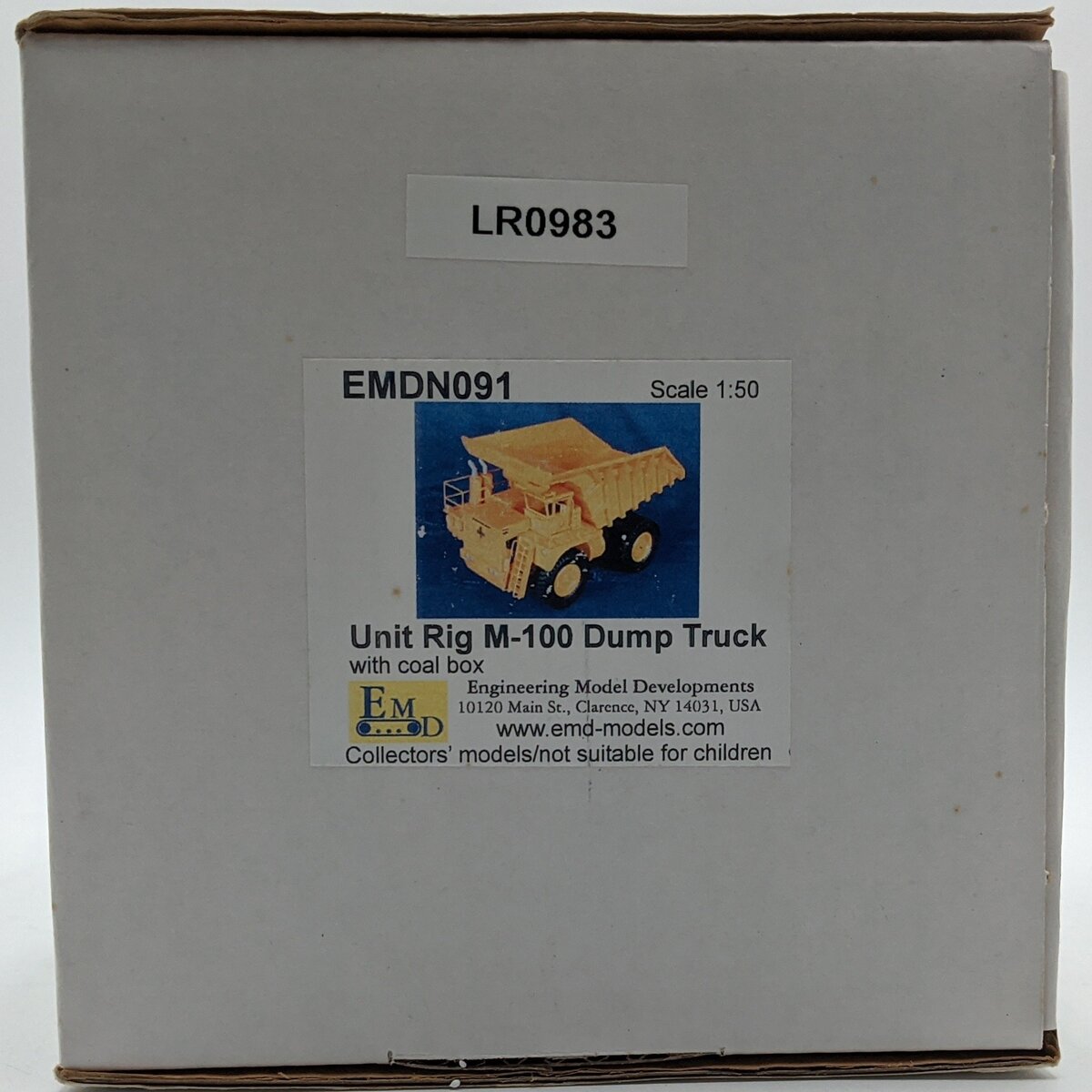 EMD EMD091 1:50 Diecast Unit Rig M100 Dump Truck w/ Coal Box NIB