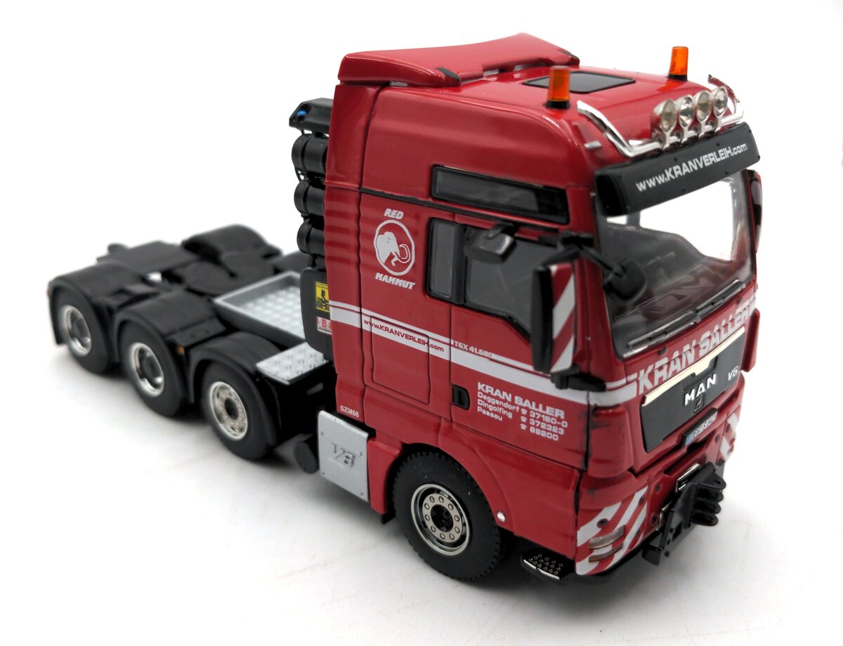 WSI 9959 1:50 Kran Sallinger Man TGX XXL 8x4 Euro Low-Loader & Interdolly NIB