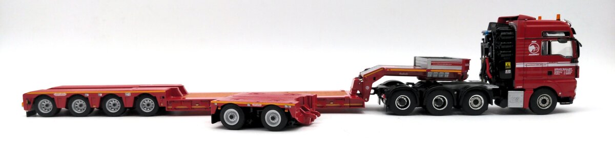 WSI 9959 1:50 Kran Sallinger Man TGX XXL 8x4 Euro Low-Loader & Interdolly NIB