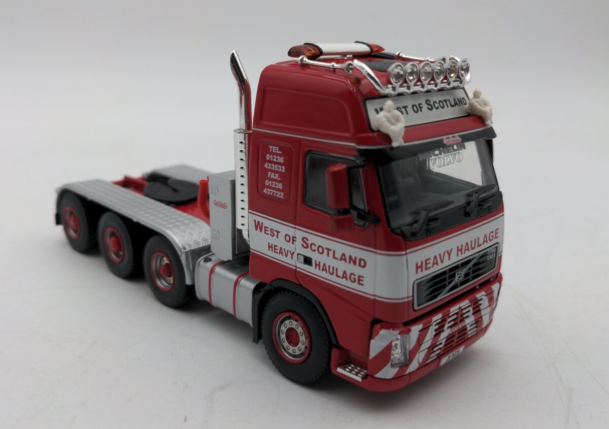 WSI 9345 1:50 Scale West of Scotland (PCM) Volvo FH Globe 8x4 w/ Low-Loader LN/Box
