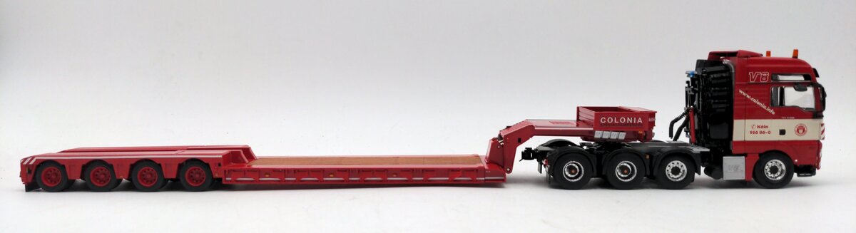 WSI 9590 1:50 Scale Colonia Man TGX XXL 8x4 w/ Euro Low-Loader NIB