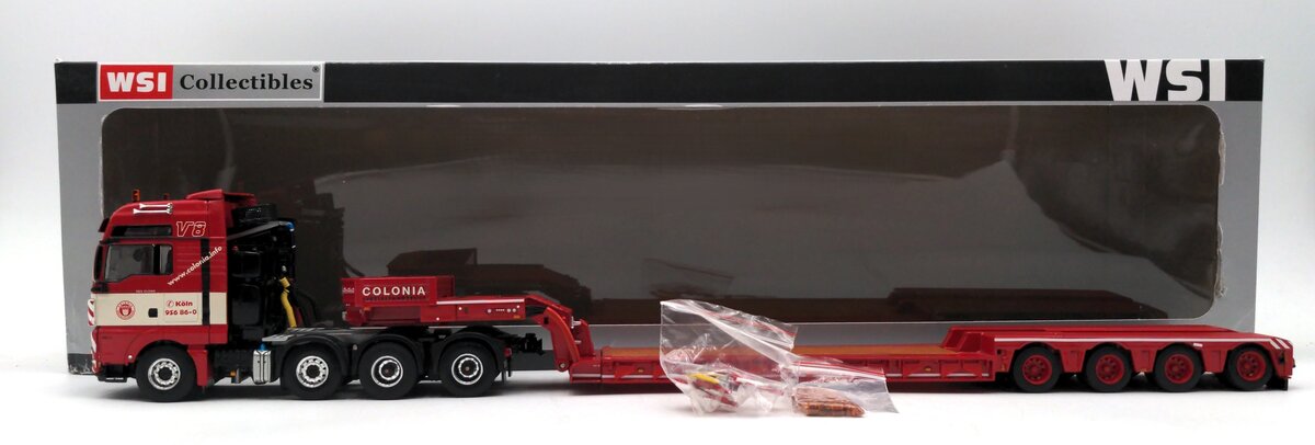 WSI 9590 1:50 Scale Colonia Man TGX XXL 8x4 w/ Euro Low-Loader NIB