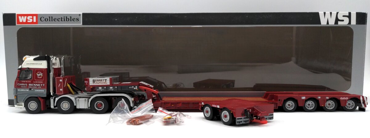 WSI 9639 1:50 Scale Bennett Volvo FH XL w/ Euro 4 & Interdolly EX/Box