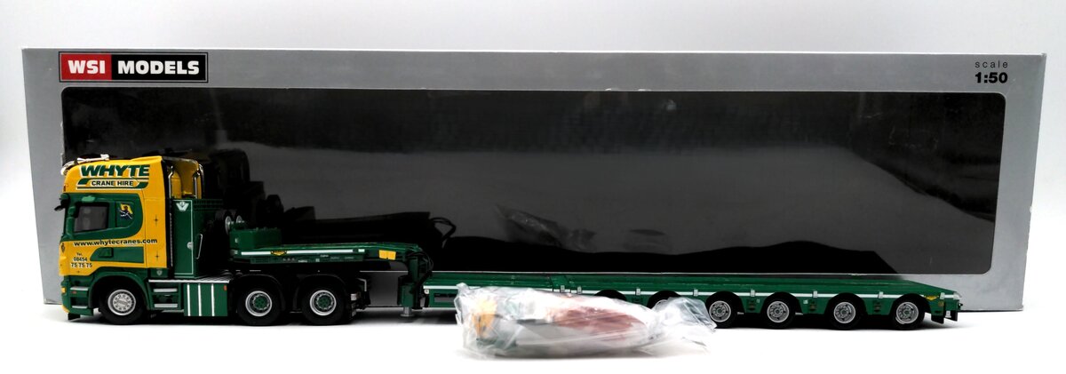 WSI 01-1849 1:50 Scale Scania R6 Topline 6x4 & 100 Tonner Range Trailer NIB