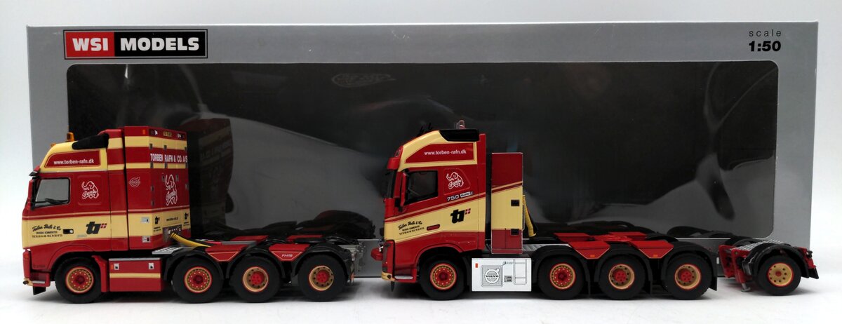 WSI 10-1487 1:50 Volvo FH4 Glob. XL 8x4 & Volvo FH2 Glob. XL 8x4 & Add on Axel VG/Box