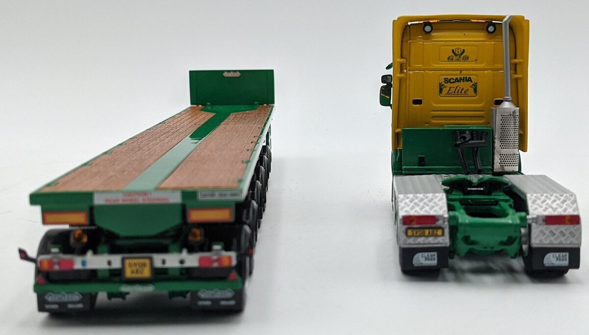 WSI 02-1152 1:50 Scania Topline 6 x 4 W/ Ballast Oplegger White NIB