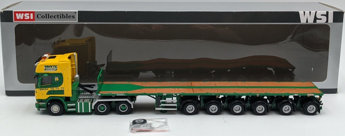 WSI 02-1152 1:50 Scania Topline 6 x 4 W/ Ballast Oplegger White NIB