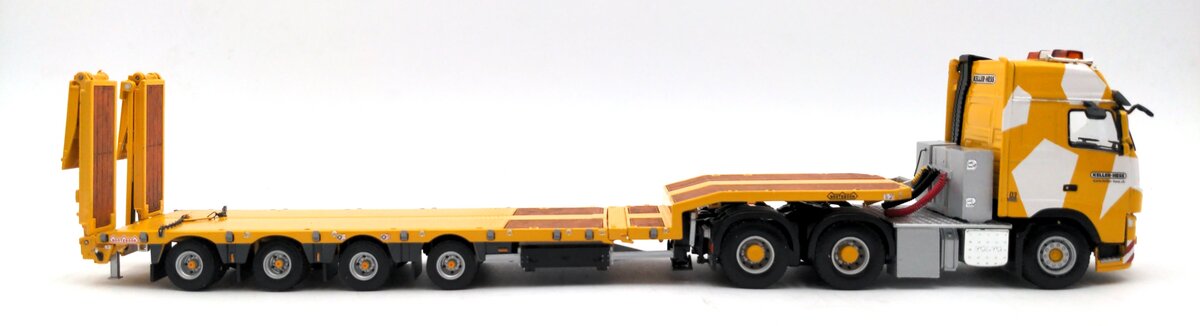 WSI 01-1095 1:50 Scale Keller & Hess Volver FH3 Globetrotter 6x4 Semi Low-Loader NIB