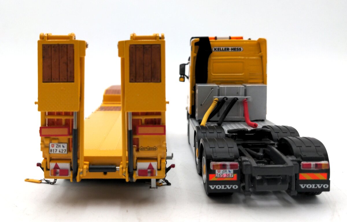 WSI 01-1095 1:50 Scale Keller & Hess Volver FH3 Globetrotter 6x4 Semi Low-Loader NIB