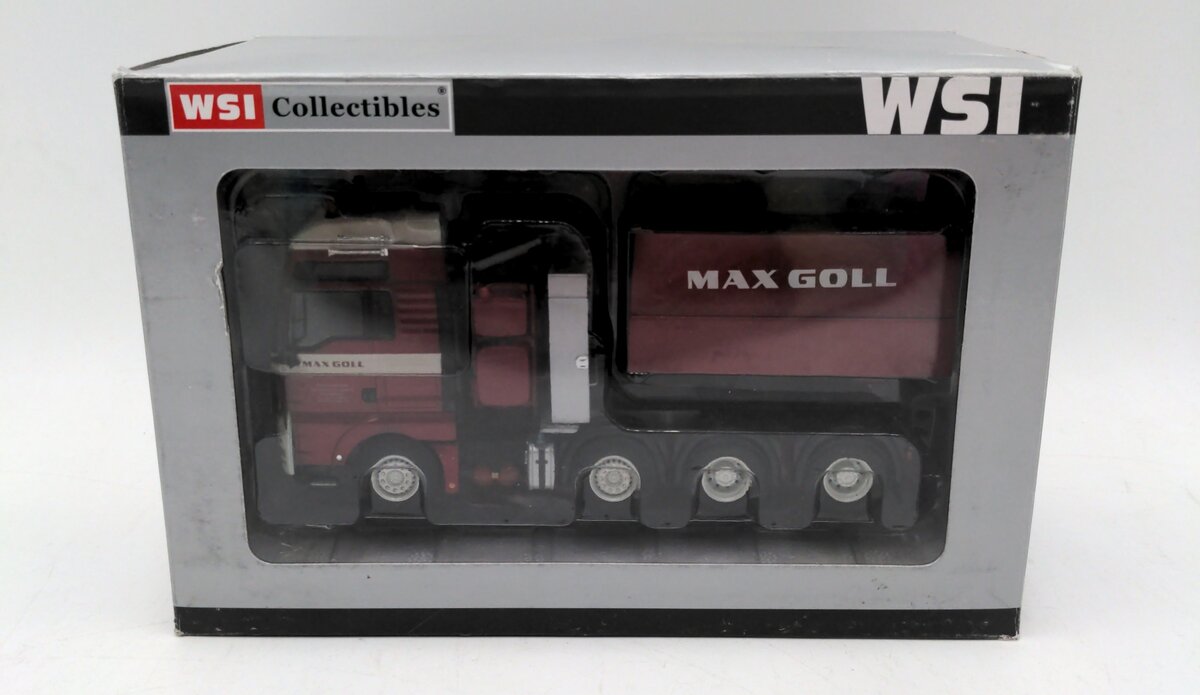 WSI 01-1159 1:50 Max Goll - MAN TGX XXL Truck with Ballast Box and Cover NIB