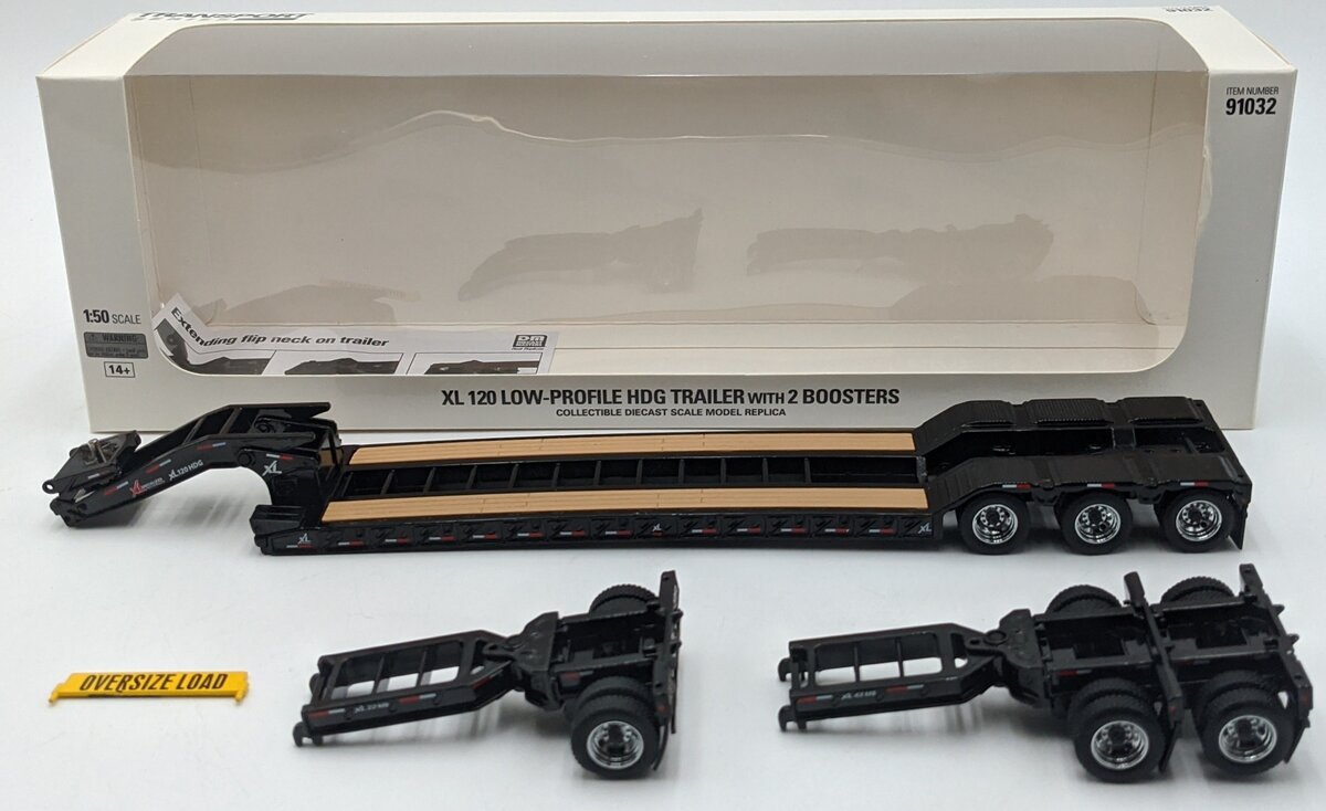 DieCast Masters 91032 1:50 XL 120 Low-Profile HDG Trailer with 2 Boosters VG/Box
